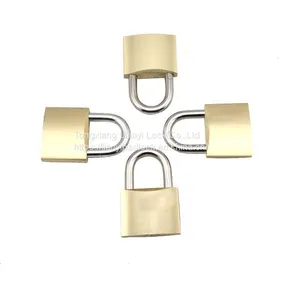 High Quality Anti Cut Anti Rust Solid Brass Body Hardened Shackle Brass Padlock Medium Type Safety Padlock for Outdoor thumbnail-3