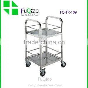 Hotel And Restaurant Stainless Steel Drinks Trolley , Kitchen Trolley , Hotel Room Service Trolleys thumbnail-4