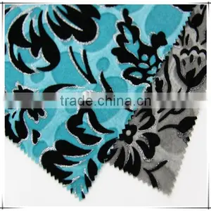 High Quality Cloth Fabric Flock On Flock With Silver For Sofa thumbnail-3