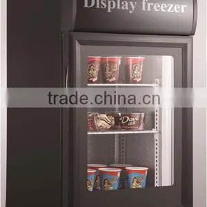 110v60hz Mini Glass Door Display Ice Cream Vertical Upright Freezer thumbnail-3