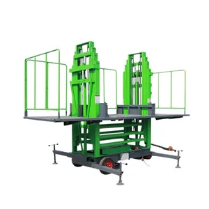 Hydraulic Mast Lifter Mobile Electric Mobile Masonry Platform Elevators Ladder Lift thumbnail-1