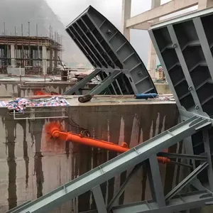 Arc Gate Sewage Treatment Hydropower Station Overflow Dam Discharge Steel Gate Reservoir Hydraulic Arc Gate thumbnail-4