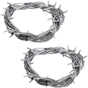Factory Sales Barbed Steel Fencing Wire With Plastic Handle thumbnail-1