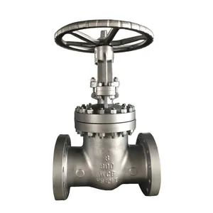 Flange Type DN100 150LB 300LB Non-Rising Stem Resilient Stem Hard Seal WCB Cast Steel Sluice Gate Valve thumbnail-2