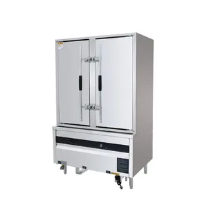 Jinyudian Style 220V Double Doors Gas Steamer With 0.15kW Fan Power thumbnail-1