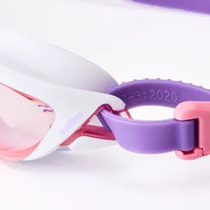 Compact Training Frame Junior Swim Goggle 3D Gasket Wide Vision Anti-Fog Uv Protected Waterproof Mirror Coating High Definition Lens thumbnail-3