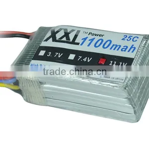 XXL Lipo Battery 1100mah 11.1V for Airsoft /gun/RC Model/hobby thumbnail-1