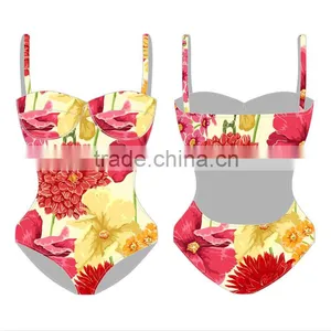 (ODM/OEM Factory) 2016 Low Moq Open Hot Sexy Girl Photo Muslim Women Swimwear Cro thumbnail-1