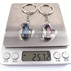 Wholesale Jewelry Heart Desgin for Couple Promotional Metal Keychain thumbnail-5