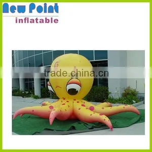 Giant Inflatable Animal Toys, Inflatable Advertising Yellow Cuttlefish thumbnail-1