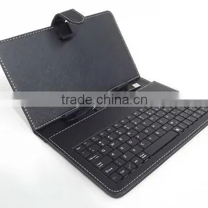 Hot 7 Inch Tablet pc Leather Keyborad Case With Holder thumbnail-1
