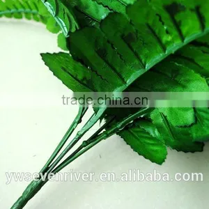 Simulation Take 7 Fork Persian Persian Grass Decoration Project With Big Leaves Green Plant Flowers, Silk Flower Flower thumbnail-3