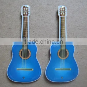 Popular Epoxy Guitar Shaped LED Flashing Light Lapel Pins in China thumbnail-1