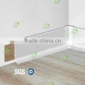 100mm Fashion Brushed Gold Aluminium Baseboard Molding thumbnail-2