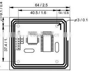 RFID 13.56MHz Contactless Smart Card Reader Module thumbnail-2