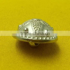18mm Dome Shape Fancy Metal Shank Button For Ladies Wear -- MJ2382 thumbnail-3
