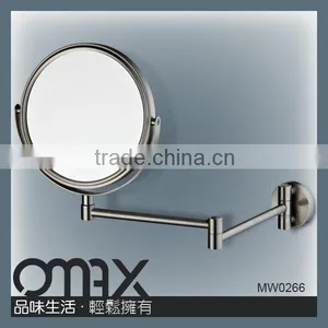 Hot Sell Brass Double Arm High Class Hotel Shaving Swivel Mirror thumbnail-2