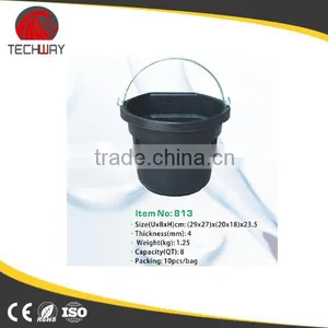 Recycled Rubber Bucket,flexible Rubber Pail With Steel Handle thumbnail-1