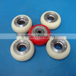 Engineering Professional Make Difference Size Multi Color PU Plastic Trolley Wheel Quality Choice thumbnail-3