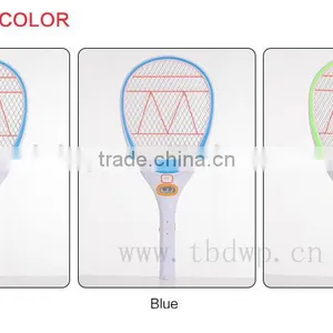 Rechargable Mosquito Fly Zapper Racket With Flash Light thumbnail-1