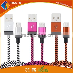 1M Colorful Braided Cheap Usb Cable With Good Quality thumbnail-4