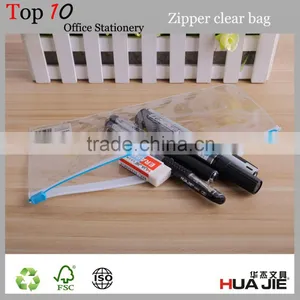 Office Supply Custom Size Transparent Colored Zip Lock Plastic Bags With Zipper thumbnail-1