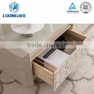 Living Room Furniture Type and Wooden Material Glass Coffee Table thumbnail-2