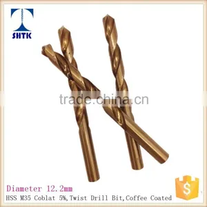 HSS M35 Cobalt Drill, Drill Bit, Dia 12.2mm, Twist Drill Bit thumbnail-2