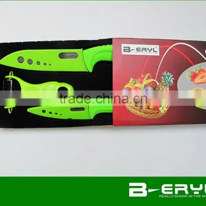 BERYL Black Blade 3pcs Set , Black Ceramic Knife Set 4"6"kitchen Knife+peeler+gift Box, 2 Colors ABS Handle thumbnail-2