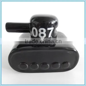Ceramic Black Small Tanks Piggy Bank Money Boxes Craft Gift thumbnail-1