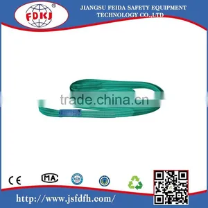 High Quality CE GS Approved Polyester Lifting Slings/Endless Webbing Sling/ Double Eye Webbing Sling thumbnail-2