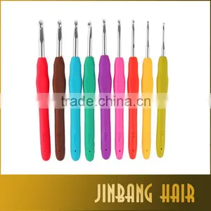 9pcs/set Multicolor Knitting Needles Mixed Metal Crochet Hook Needle Kit thumbnail-2