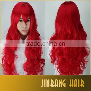 2016 Hot Sale Cheap Good Quality Synthetic Cosplay Wigs 80cm Long Wavy Female Fashion Looking Wigs of for Sale thumbnail-6