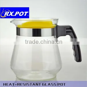 Hot Selling Useful Gift Hand Blown Heat Resistant Borosilicate Glass Coffee Pot 1500T thumbnail-2