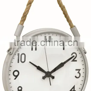 Classic Rope Home Metal Mounted Clock Decorative Wall Clock thumbnail-2
