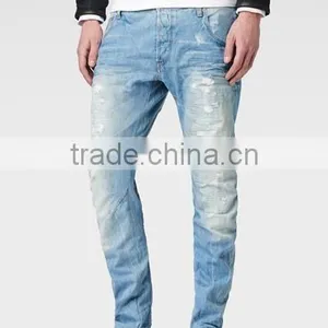 Denim Jeans - Mens Denim Jeans - 2015 Women's , Mens Two Color Tight Denim Pants Denim Jeans thumbnail-2