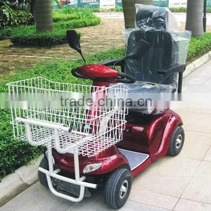 Newest Electric Mobility Scooter With Metal Shopping Cart With CE Certificate DL24500-3S From China thumbnail-1