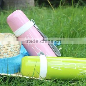 Wholesale China Fashion English Word Bullet Vacuum Flask With Plastic Cup thumbnail-6