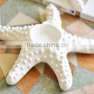 One Pair Creative Ceramic Starfish Candle Holder,Starfish Tea Light thumbnail-4