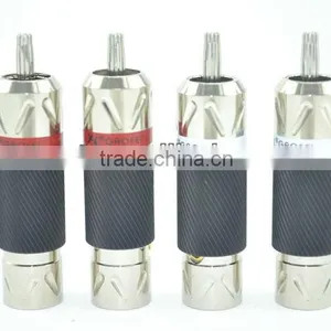 GaoFei GF-RHO023R Pure Copper Rhodium Plated Hi-End RCA Connector thumbnail-1
