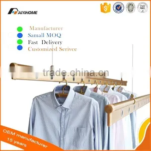 2.4M Eletriplate Aluminium Clothes Drying Hanging Spice Rack thumbnail-1