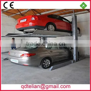 Auto Double Parking Car Lift System Equipment Automated Hydraulic 2 Level Office Building Parking Systems thumbnail-1