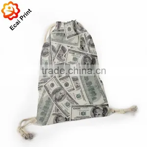 High Quality Latest Digital Printing Sublimated Drawstring Backpack Bag thumbnail-3