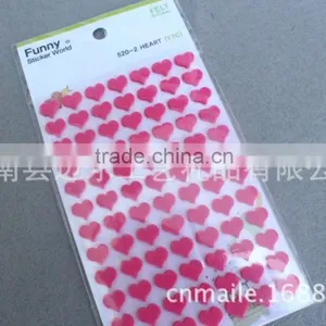 2016 Korea Funny Felt Sticker,loving Heart Felt Sticker for Promotional Gift thumbnail-6