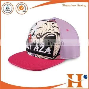 2016 Top Quality 100% Polyester Brim Embroidery Snapback Cap thumbnail-5