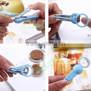 Wholesale Stainless Steel Manicure Pedicure Nail Clipper Cutter With Magnifier thumbnail-6
