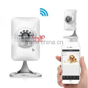 Waterproof Two-way 720P Indoor Wireless Wifi Network Security Camera Webcam Wifi IP Camera Security Camera SystemWhite thumbnail-1