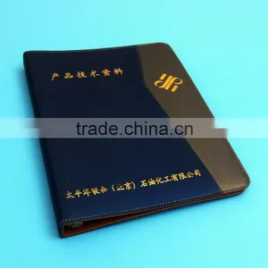 Professional Printing Top Quality Plastic Folder,faux Leather Presentation Folder, PVC Folder thumbnail-1