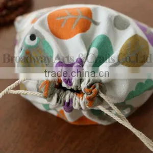 Promotion Canvas Fabric Drawstring Bag With Custom Logo thumbnail-3