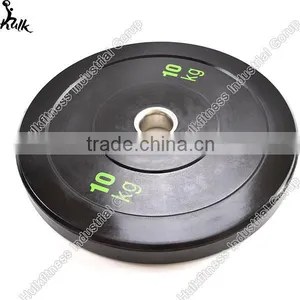 10kg Black Olympic Weightlifting Rumber Bumper Plate Quality Choice thumbnail-1